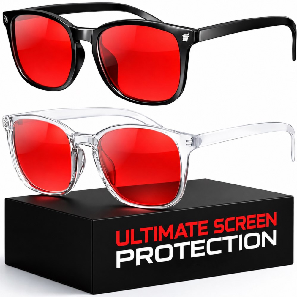 Gaming Glasses Blue Light - Advanced Blue Light Blocking Gaming Glasses