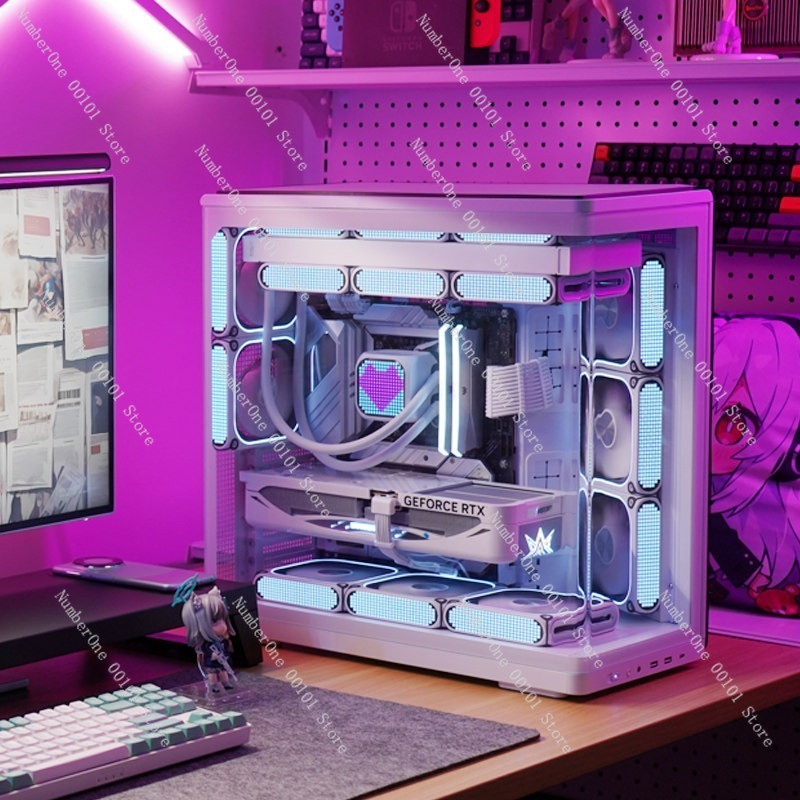 Curved Tempered Glass Aquarium - đánh giá và giá Pc Gaming Aquarium