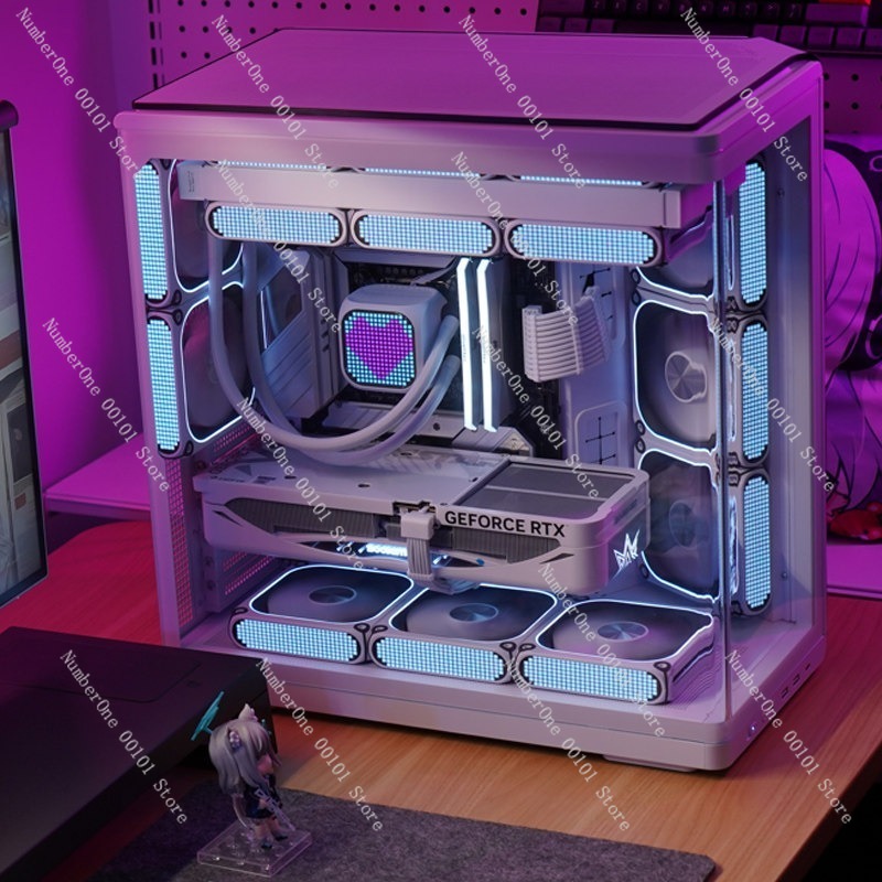 Curved Tempered Glass Aquarium - đánh giá và giá Pc Gaming Aquarium